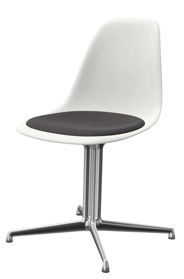 Eames Plastic Side Chair DSL RE Chair with seat cushion Vitra