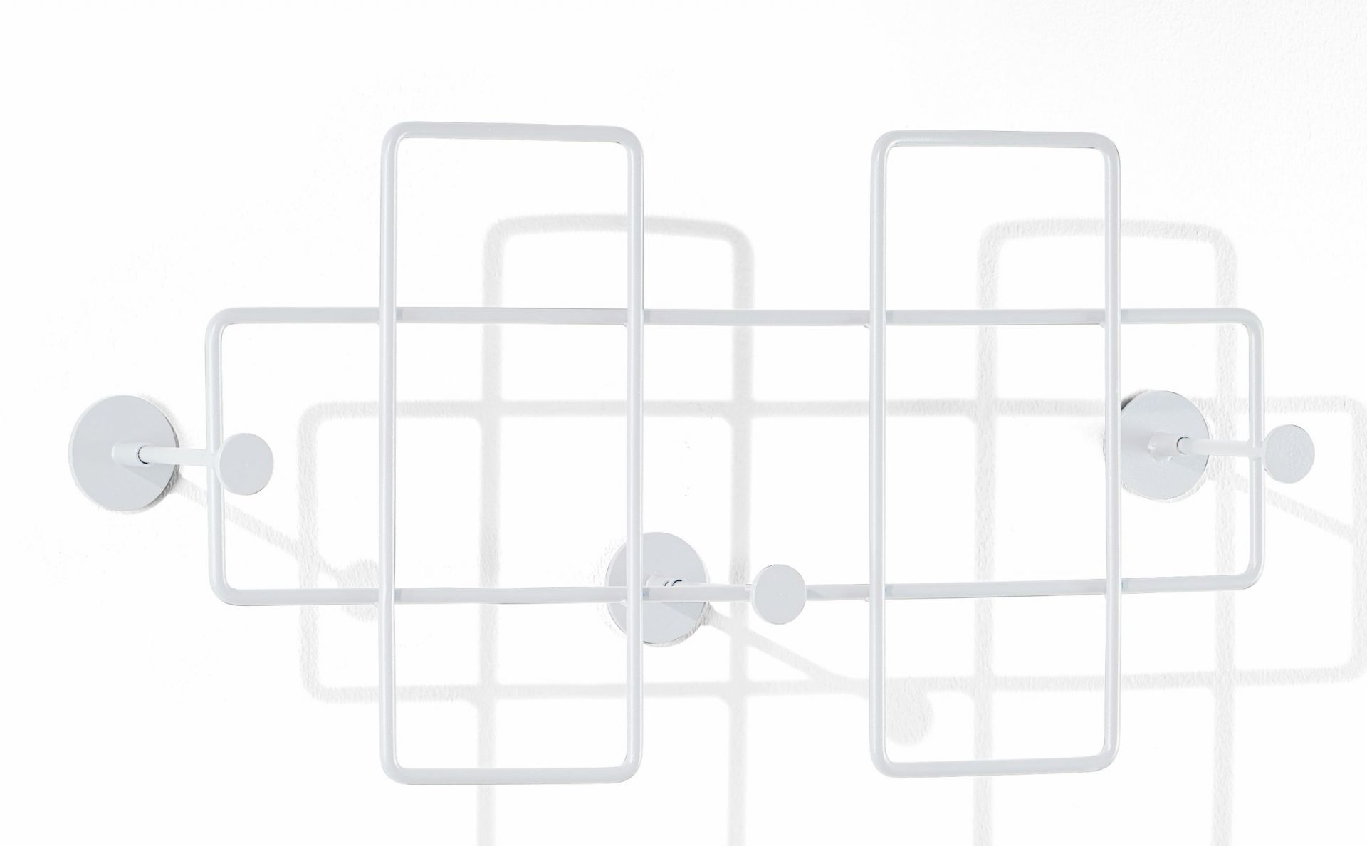Bazar wall coat rack medium white Richard Lampert