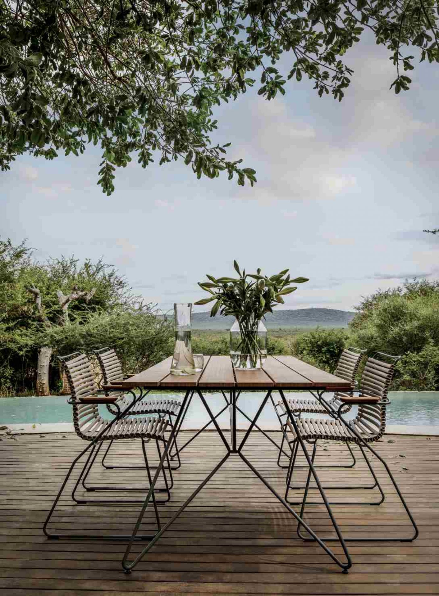 Click Chair with armrests Outdoor Houe