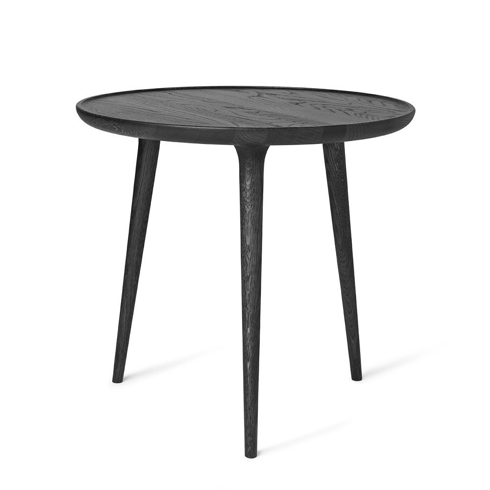 Accent Side Table oak large Mater Black Stain Lacquered Oak