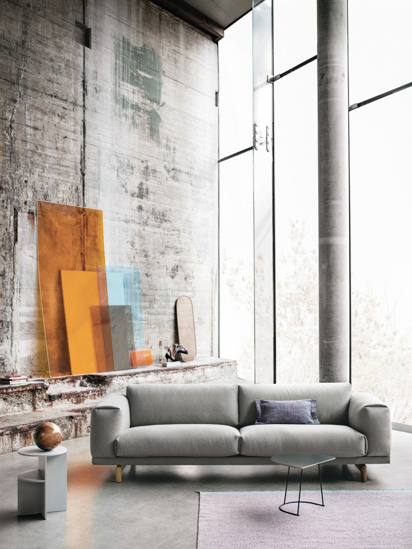 Airy Coffee Table Half Size Side Table Muuto