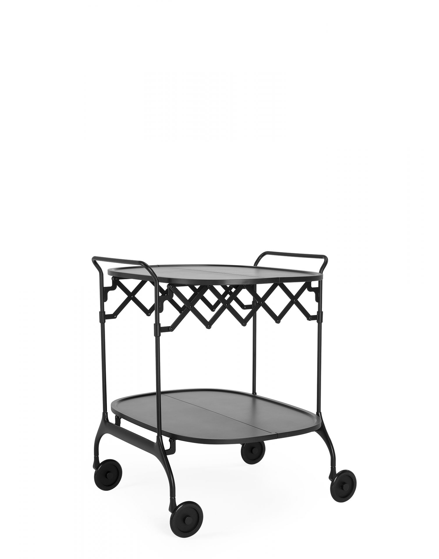 Gastone Serving Trolley Mat Black Kartell