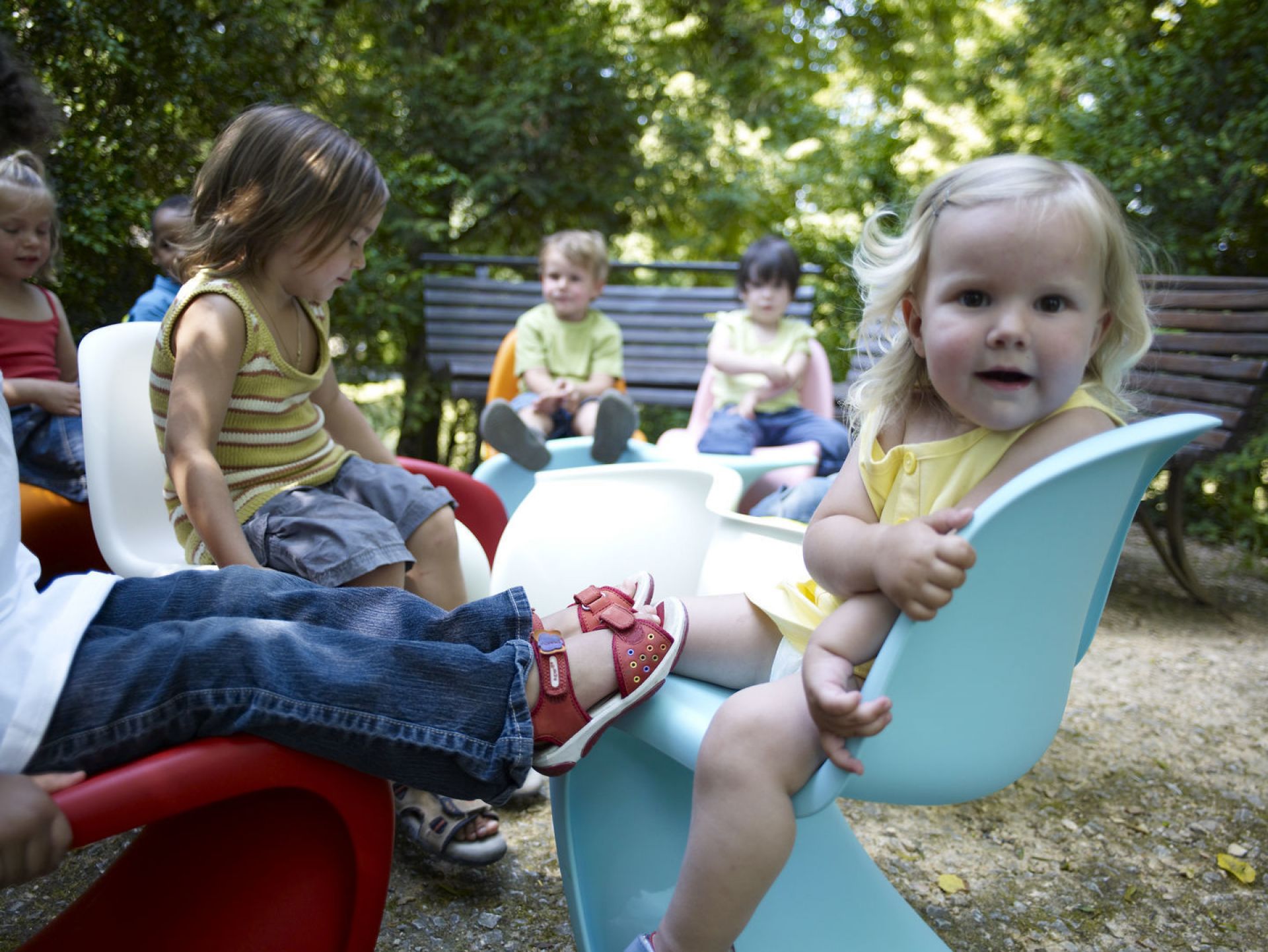 Panton Junior Chair Vitra - QUICK SHIP Classic red 