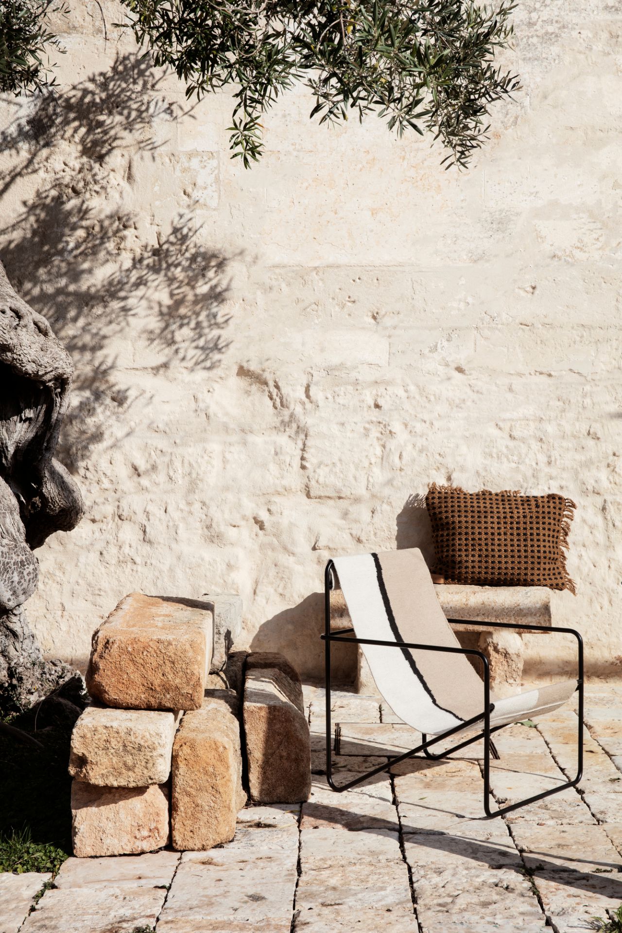 Desert Lounge Chair Black Ferm Living