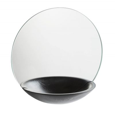 Pocket Mirror Wall mirror Large Woud-black SINGLE PIECES