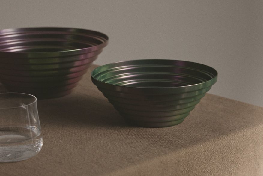 Maya bowl round Ø 25 cm Greenpurple 7320/25GRP Alessi  