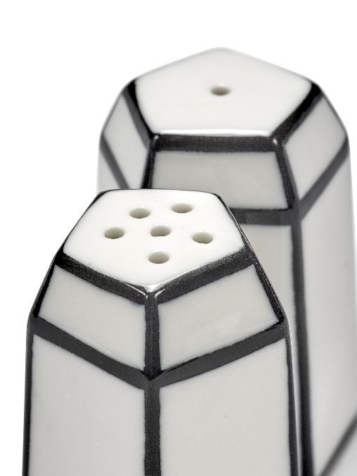 Salt & Pepper Shaker Set White/Black Carte Blanche Serax