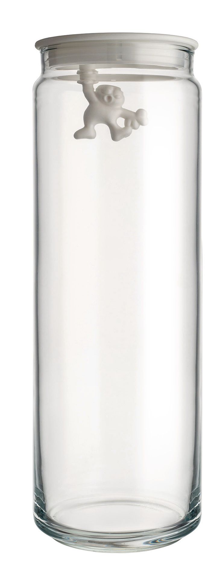 Gianni kitchen jar with lid White AMDR08 W Alessi SINGLE PIECES