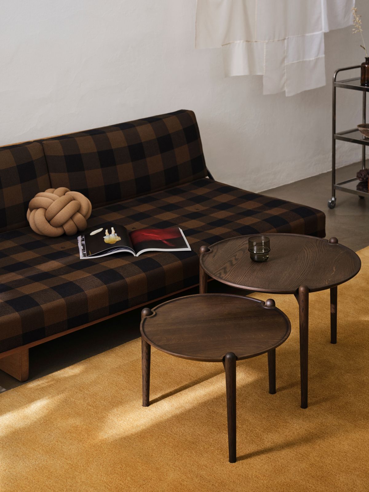 Aria Side table Low - Dark Oak Design House Stockholm