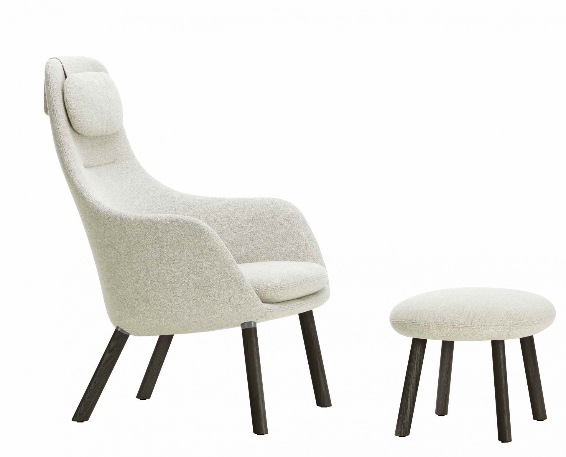 Hal Lounge Chair Armchair + Ottoman Vitra Hal Lounge Chair Armchair + Ottoman Vitra