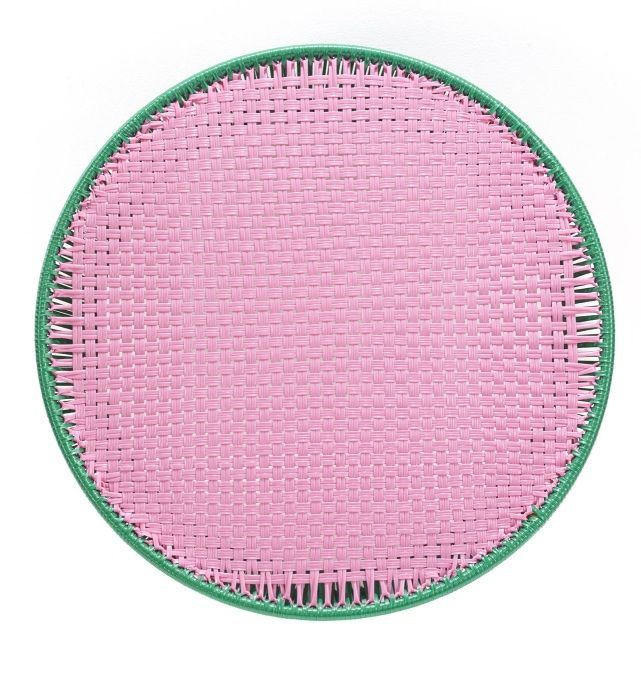 Caribe Tall Side Table Outdoor ames Emerald green / bubblegum pink / curry yellow