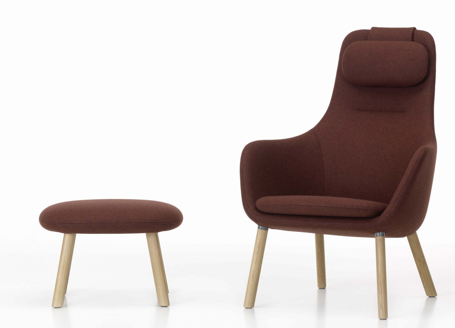 Hal Lounge Chair Armchair + Ottoman Vitra Hal Lounge Chair Armchair + Ottoman Vitra