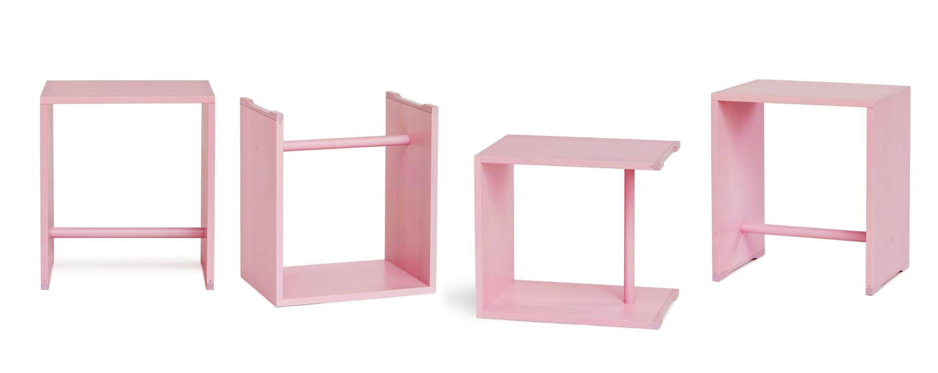 Ulmer stool Max Bill pink wb form LIMITED EDITION