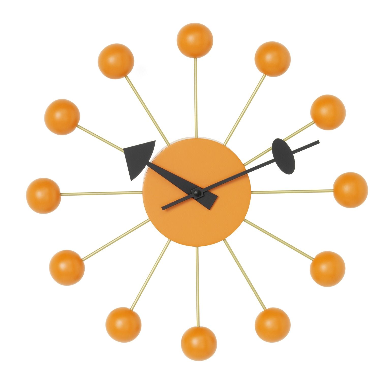 Ball Clock - orange