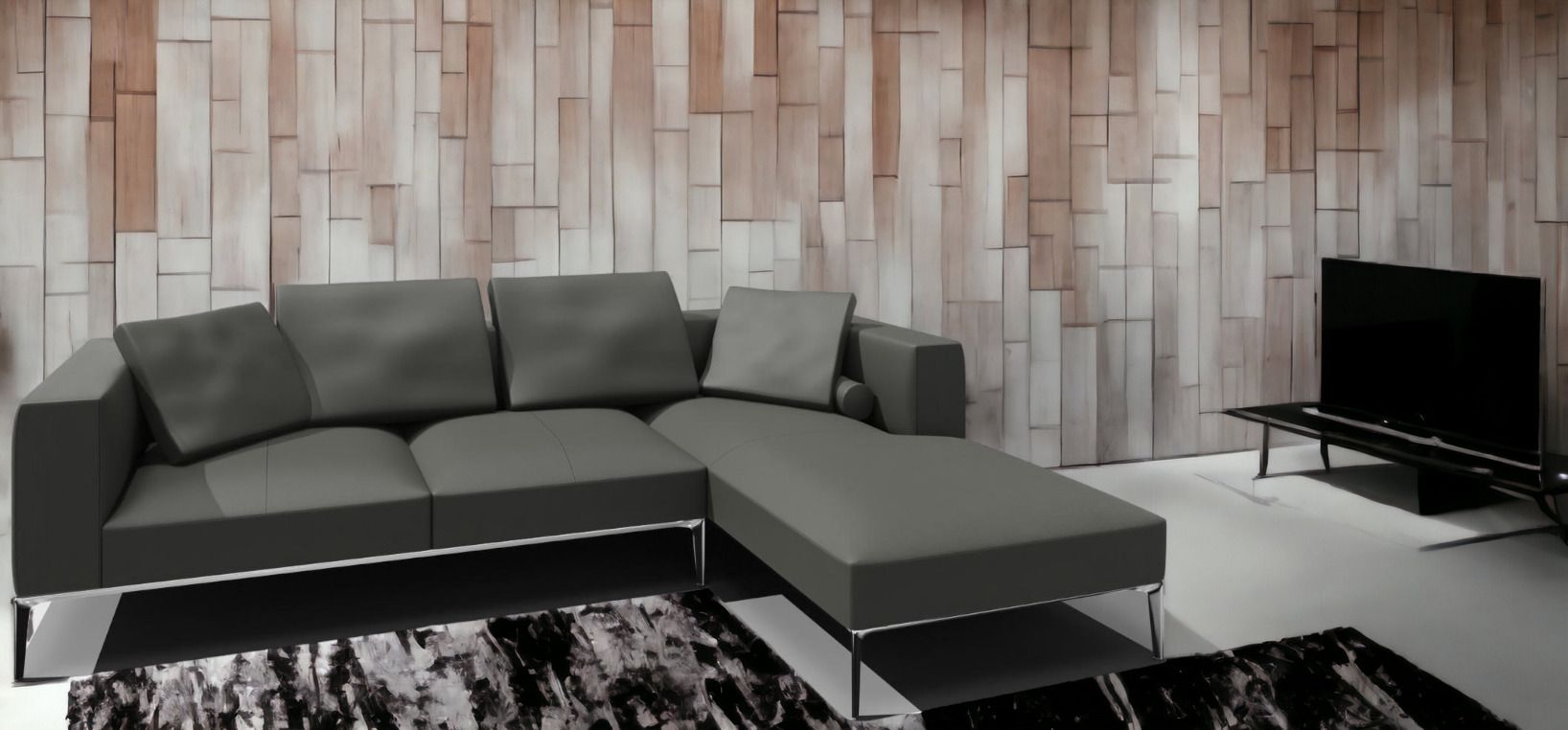 Jaan Living 3 Seater Sofa with 2 Back Cushions, 2 Comfort Cushions & 2 Comfort Castors Combi A21 Walter Knoll 