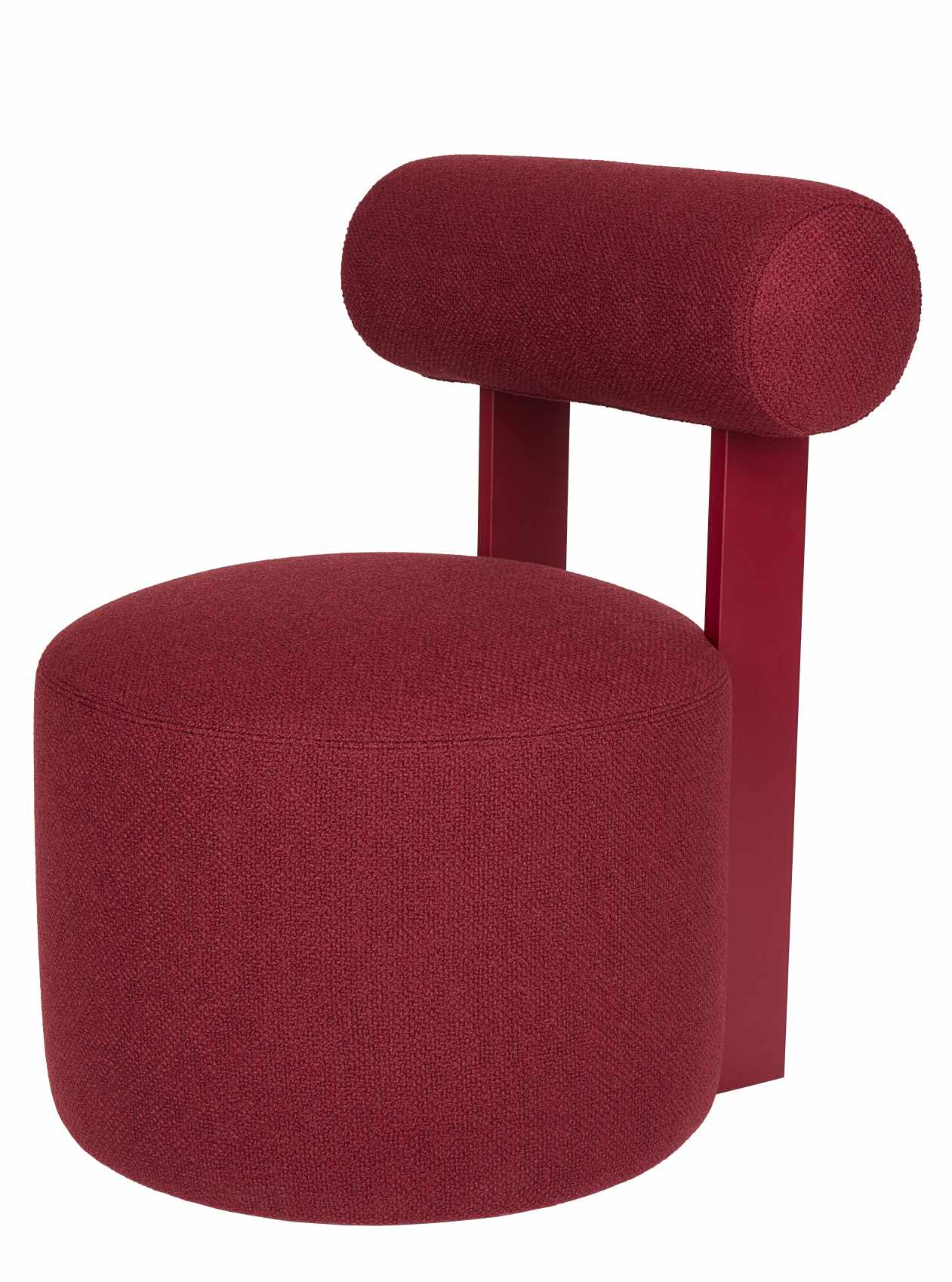 Faye stool upholstered with backrest Schönbuch