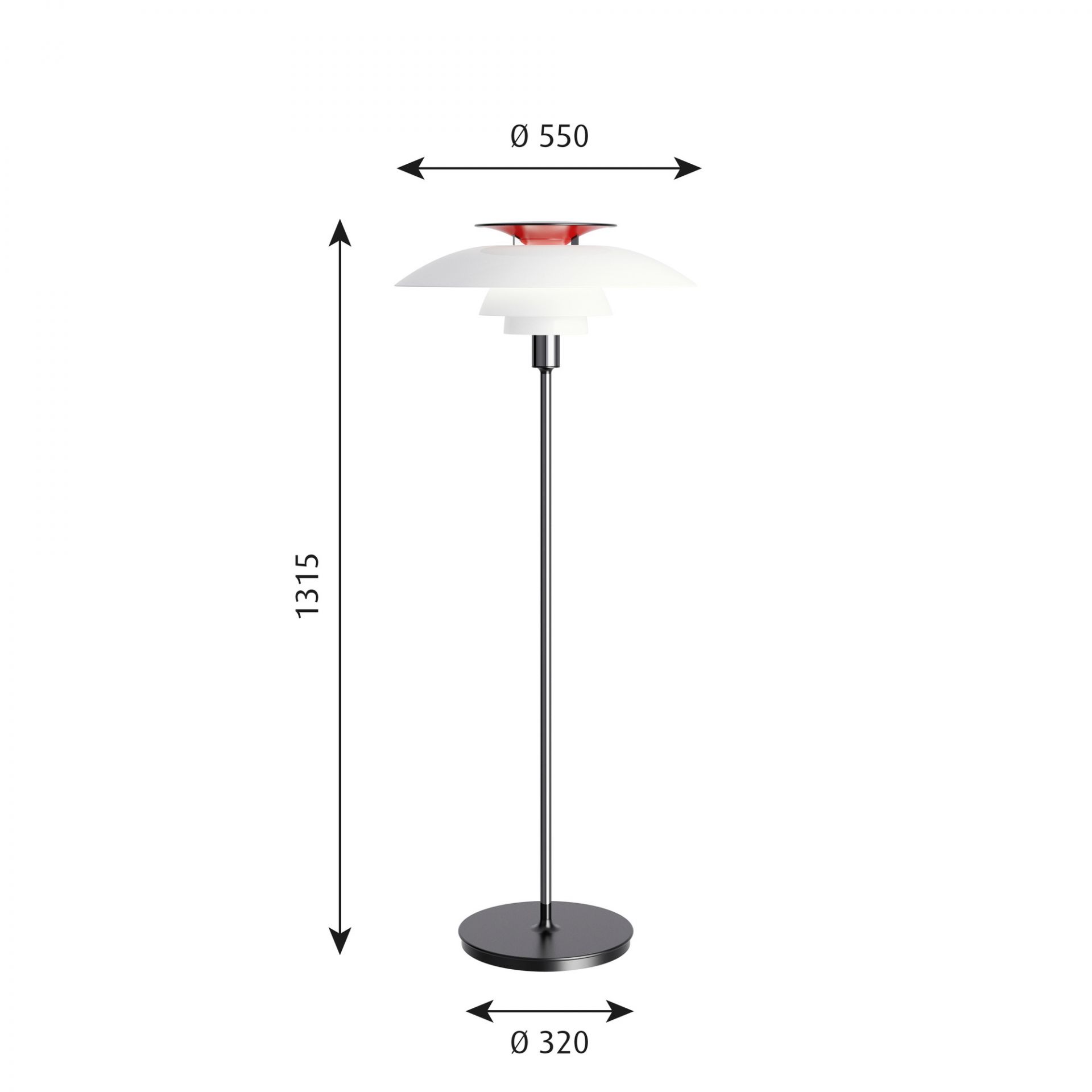 PH 80 floor lamp Louis Poulsen