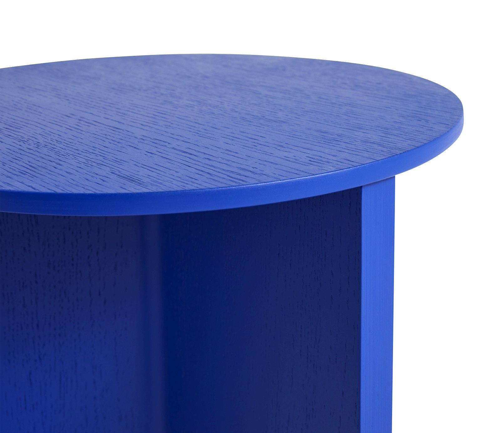 Slit Table Wood Round High side table / coffee table Hay 