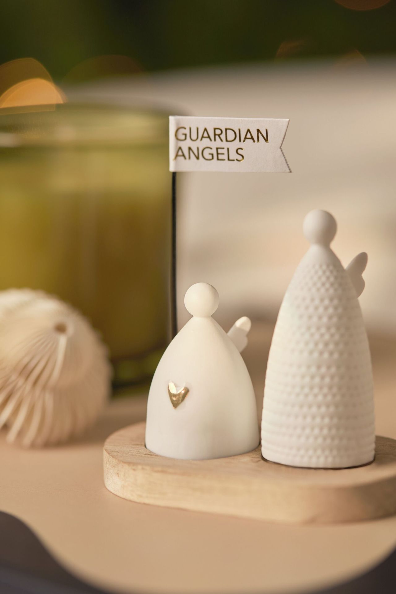Christmas greetings, guardian angel gift, wheels