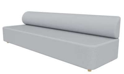 Mezza seating element with backrest Sofa Cascando 