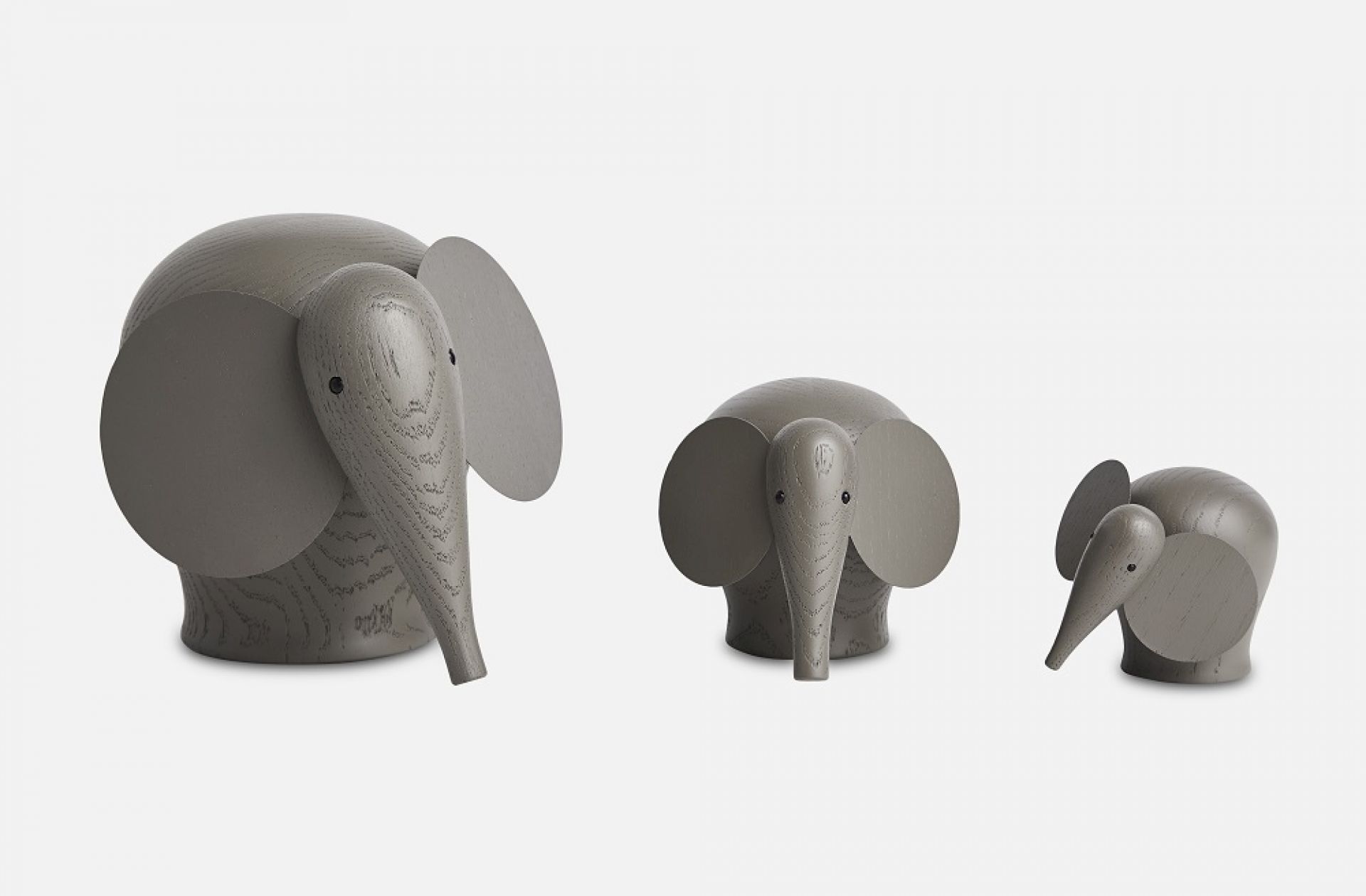 Nunu Elephant wood Elephant Taupe Woud SINGLE PIECES