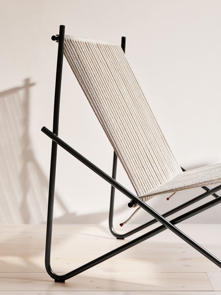 PK4 Lounge Chair Steel - Nature Fritz Hansen