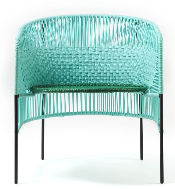 Caribe Lounge Chair Armchair Outdoor ames Turquoise / Emerald green / Black