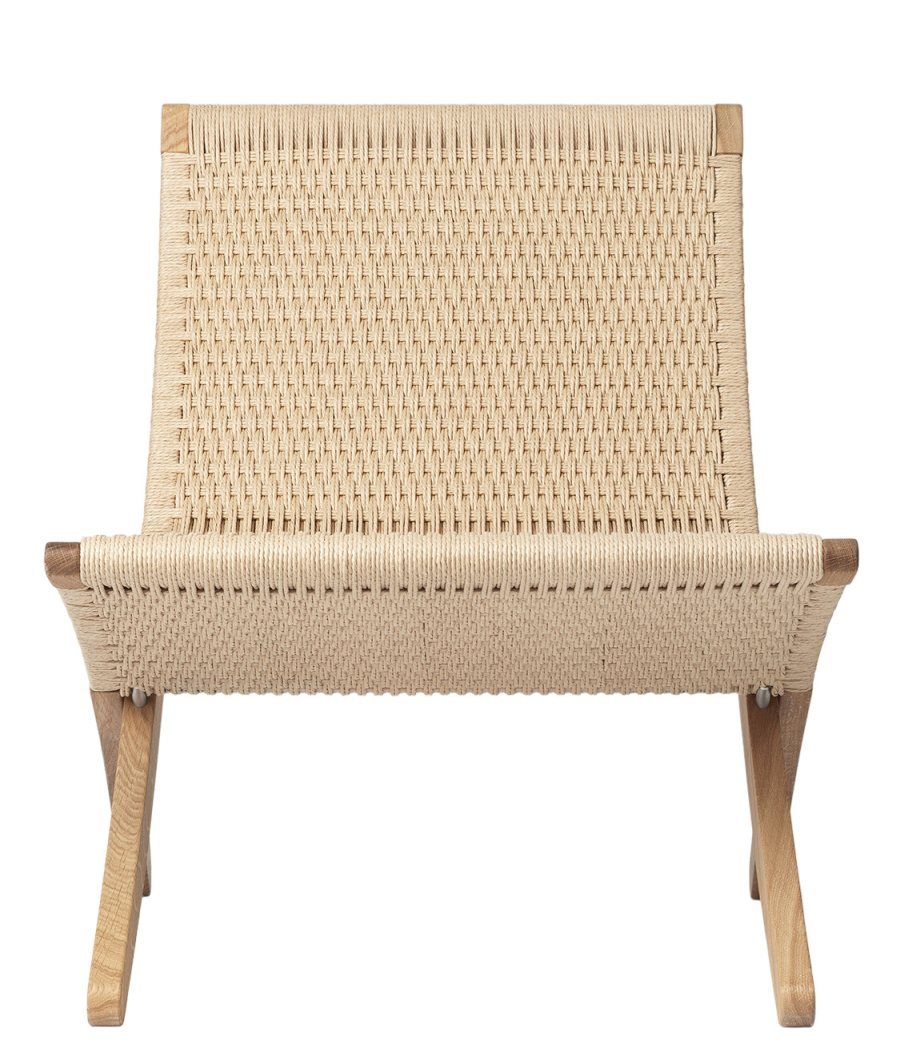 Cuba Paper Cord wickerwork armchair OAK OILED Carl Hansen & Søn SINGLE PIECES