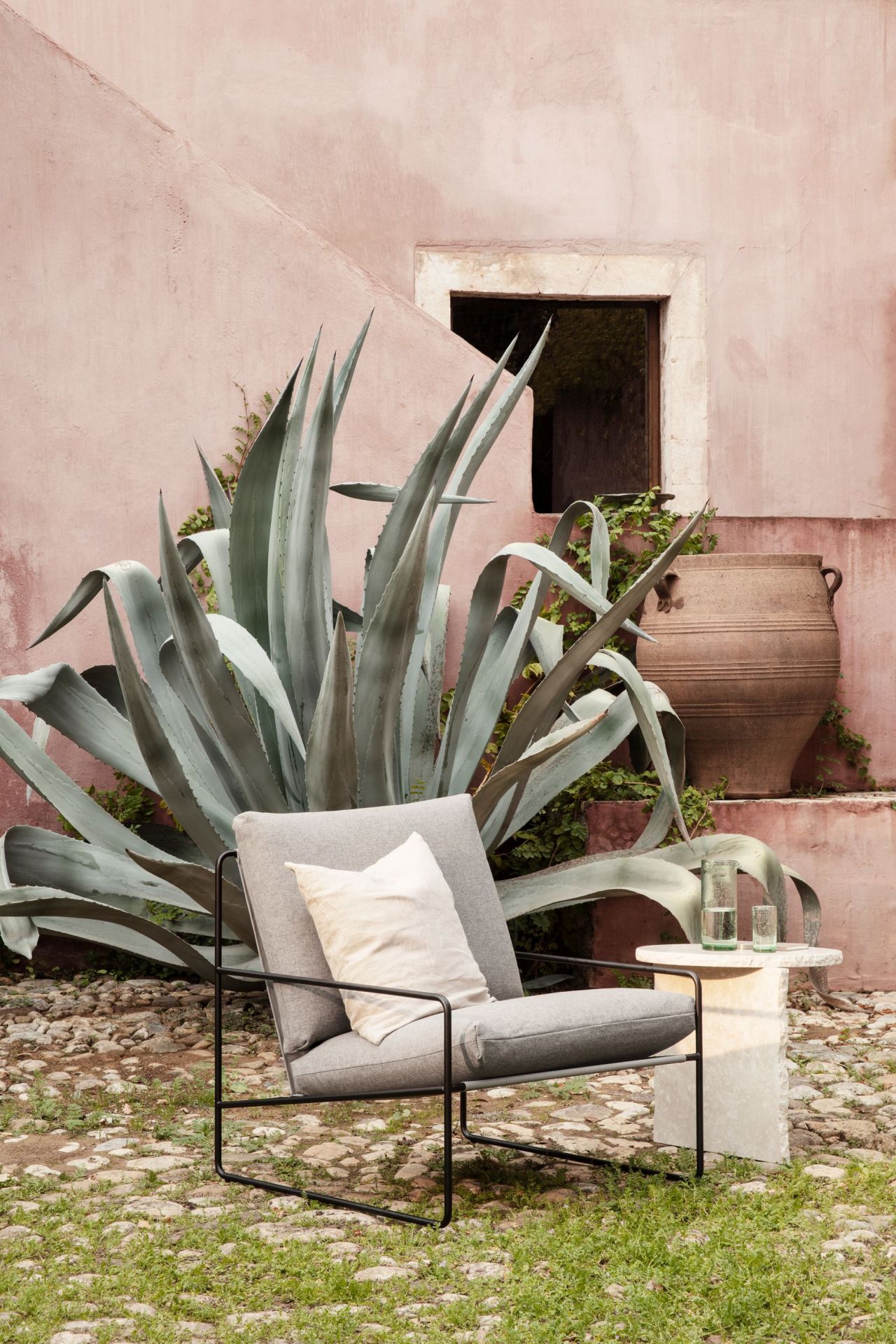 Desert 1 Seater Outdoor Armchair Frame Cashmere Ferm Living