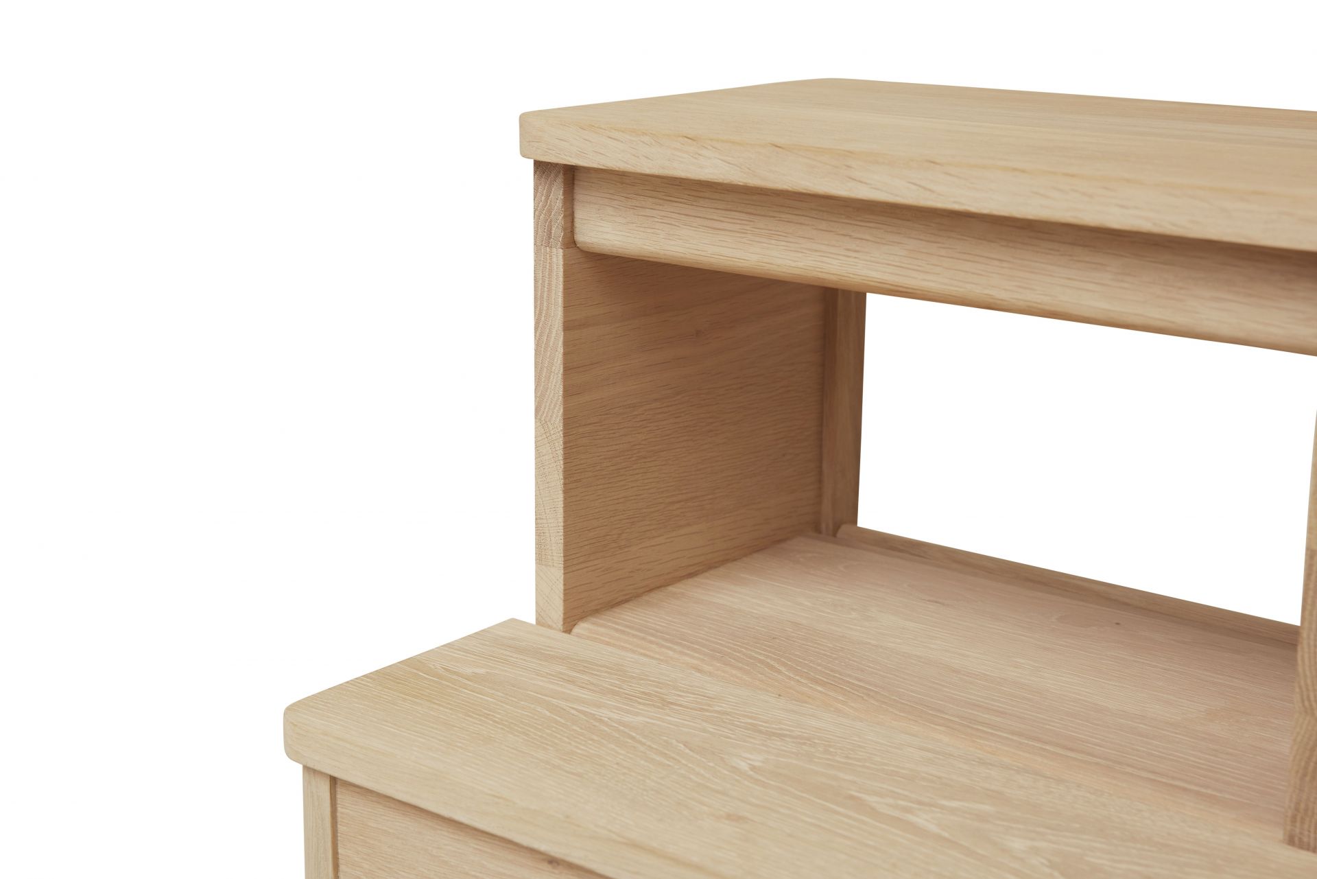A Line step stool oak white oiled Form & Refine