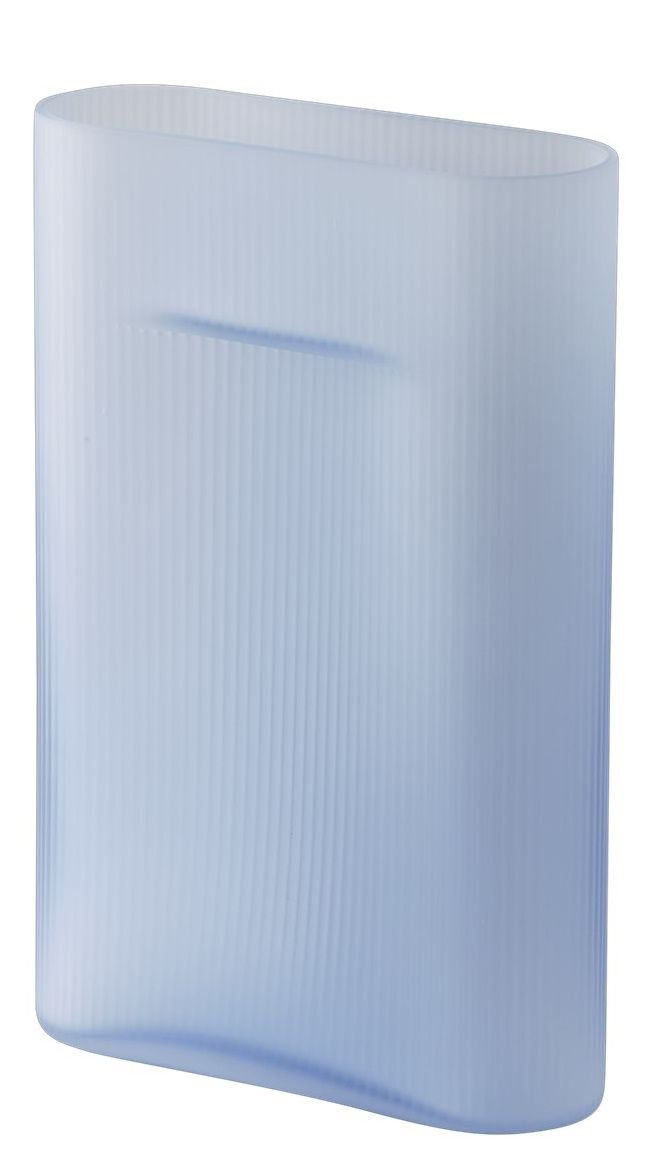Ridge Vase Muuto Frosted glass Light blue H 35 cm Ridge Vase Muuto Frosted glass Light blue H 35 cm