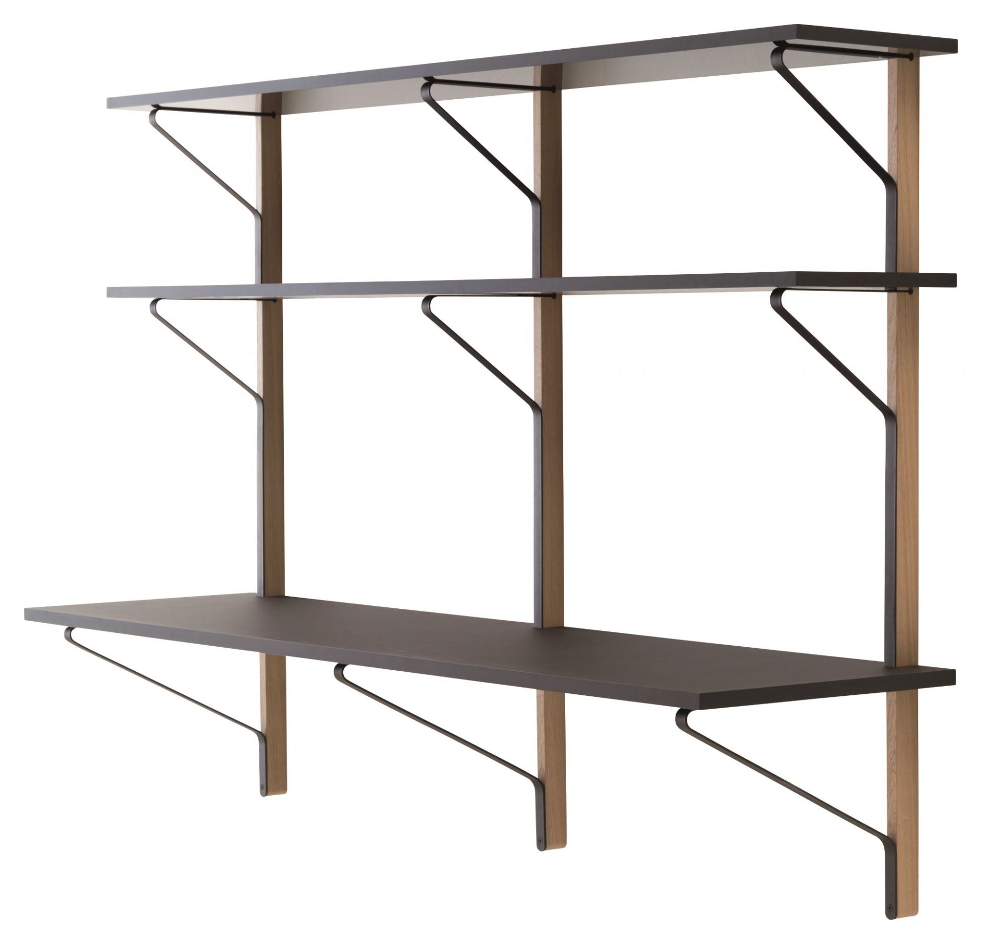 REB 010 Kaari Wall shelf with console Artek