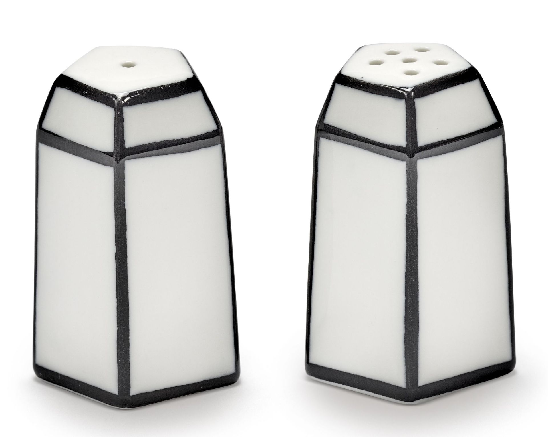 Salt & Pepper Shaker Set White/Black Carte Blanche Serax