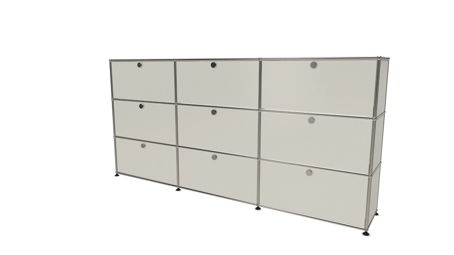 USM Haller Highboard breite Version stahlblau