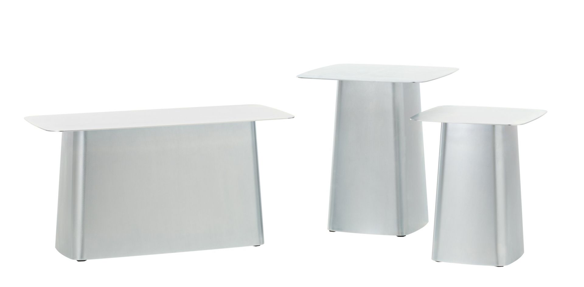Metal Side Table Large Galvanised Outdoor Vitra