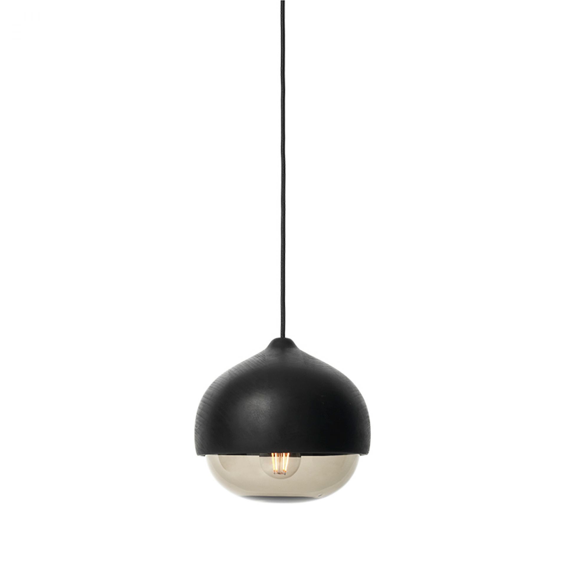 Terho Pendant Lamp black Linden wood Medium Mater