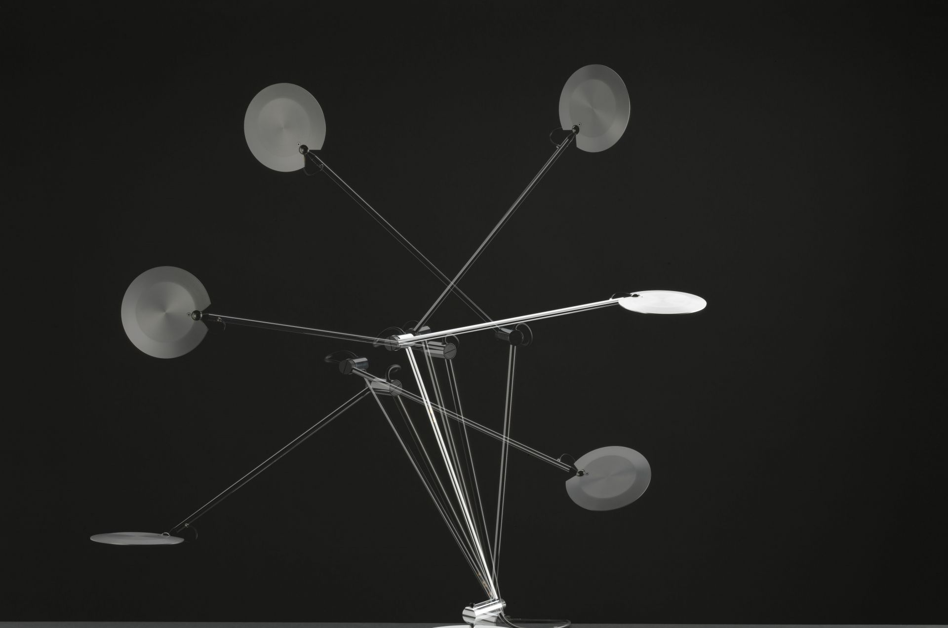 Pina LED table lamp suitable for USM Haller table leg Baltensweiler