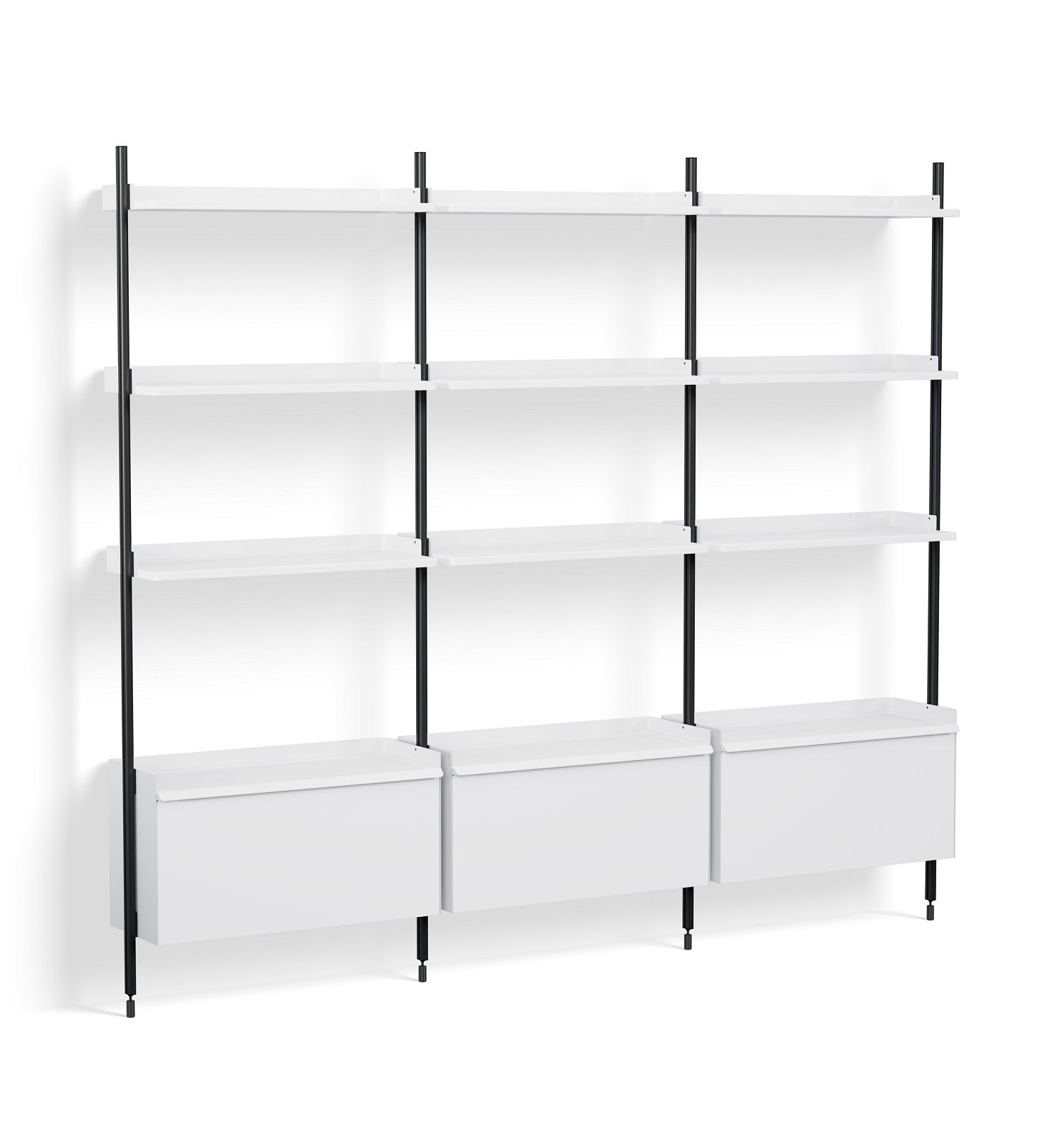 Pier System 133 3 Column Shelf Hay White-Black