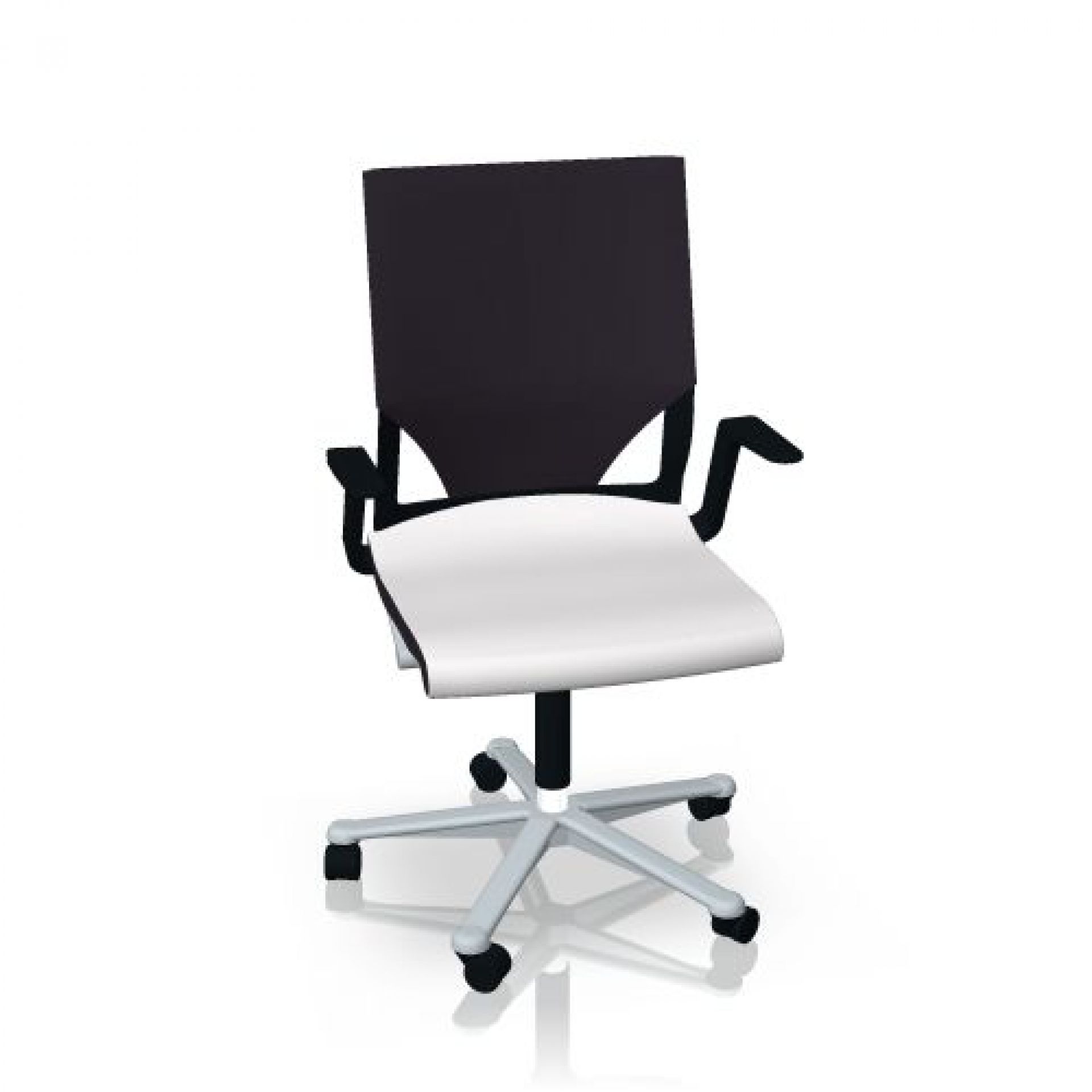 Modus swivel chair 275/7 Medium-height backrest, with seat upholstery by Wilkhahn