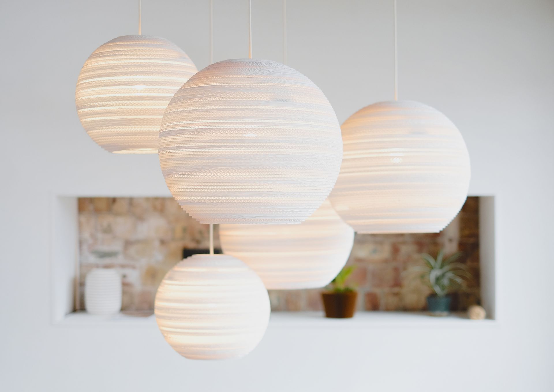 Scraplights Moon 18 Pendant lamp White Graypants