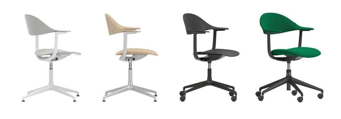 Mynt back and seat plastic office swivel chair Vitra