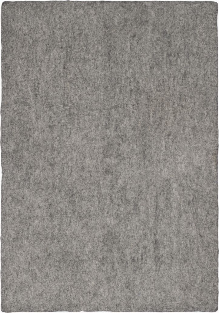 Mono Rectangular Felt Rug 180 x 260 cm myfelt Carl (mottled grey)