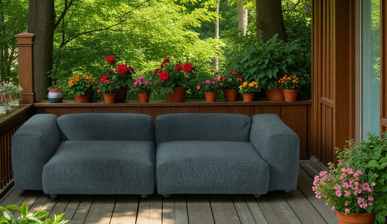 Sofa Set 02 Medium Outdoor 2.5-seater vetsak