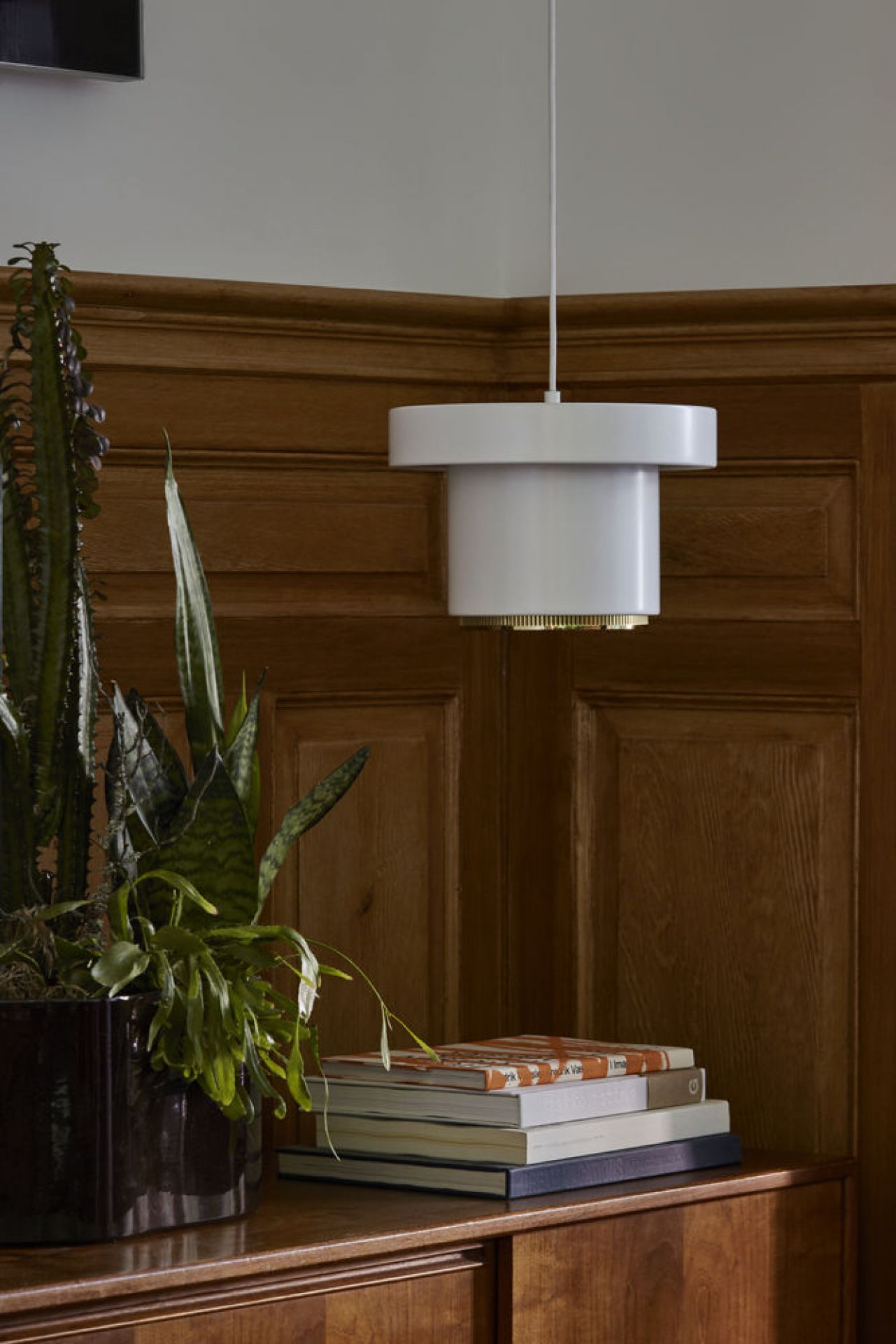 A201 Pendant light Artek White - Brass