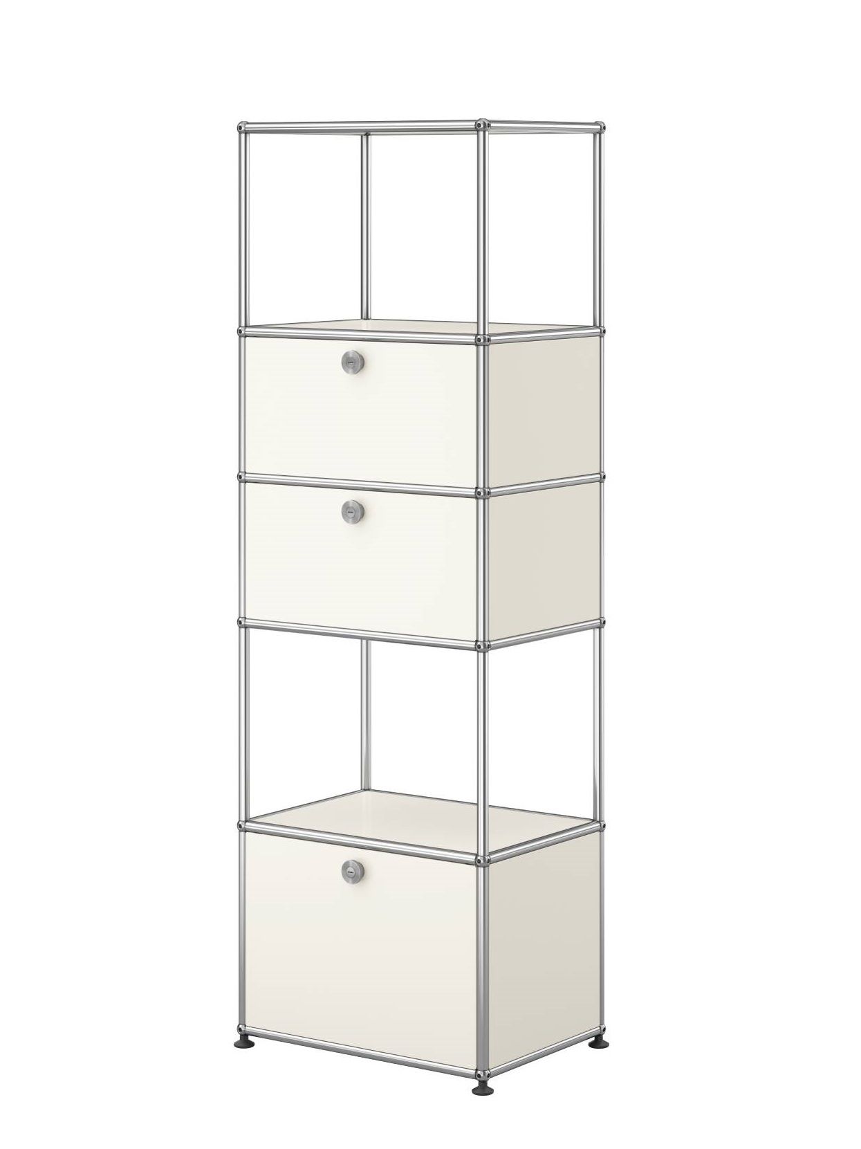 USM Haller shelving unit with insert frame M52 Pure White