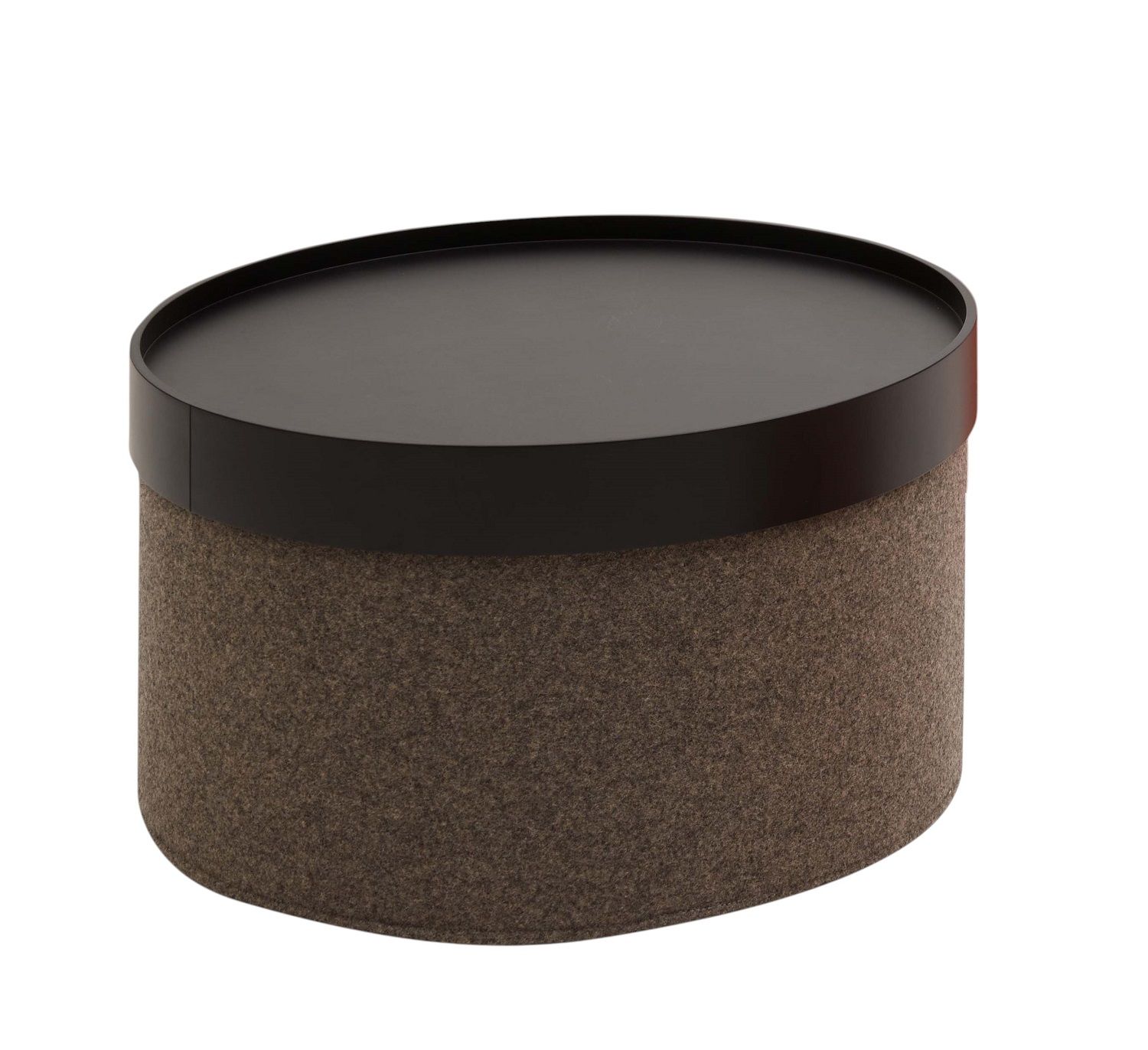 DRUM Tray large Ø62 cm black for Drum Stool Softline SINGLE PIECES