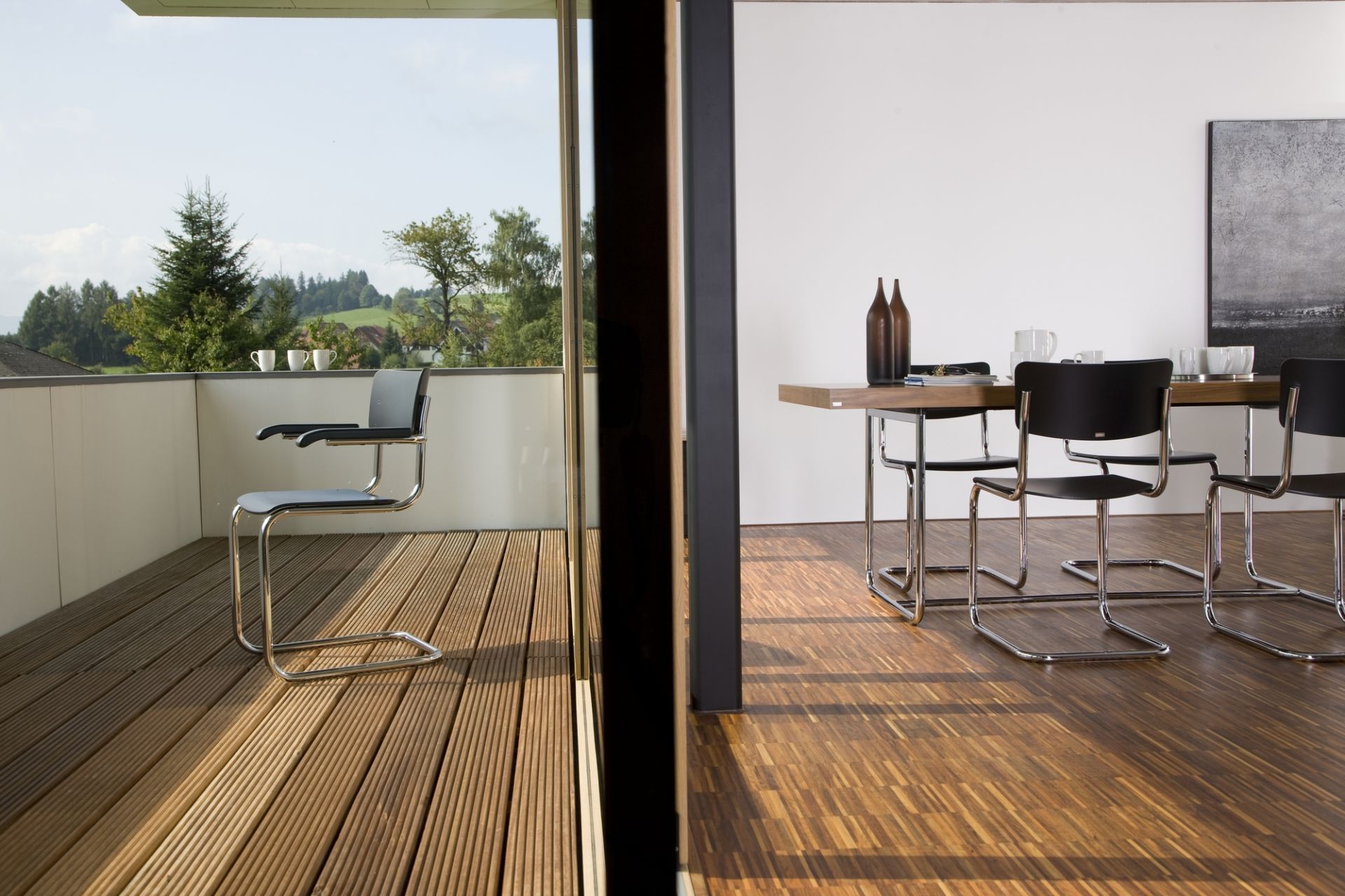 S 1071 Dining table extendable Thonet
