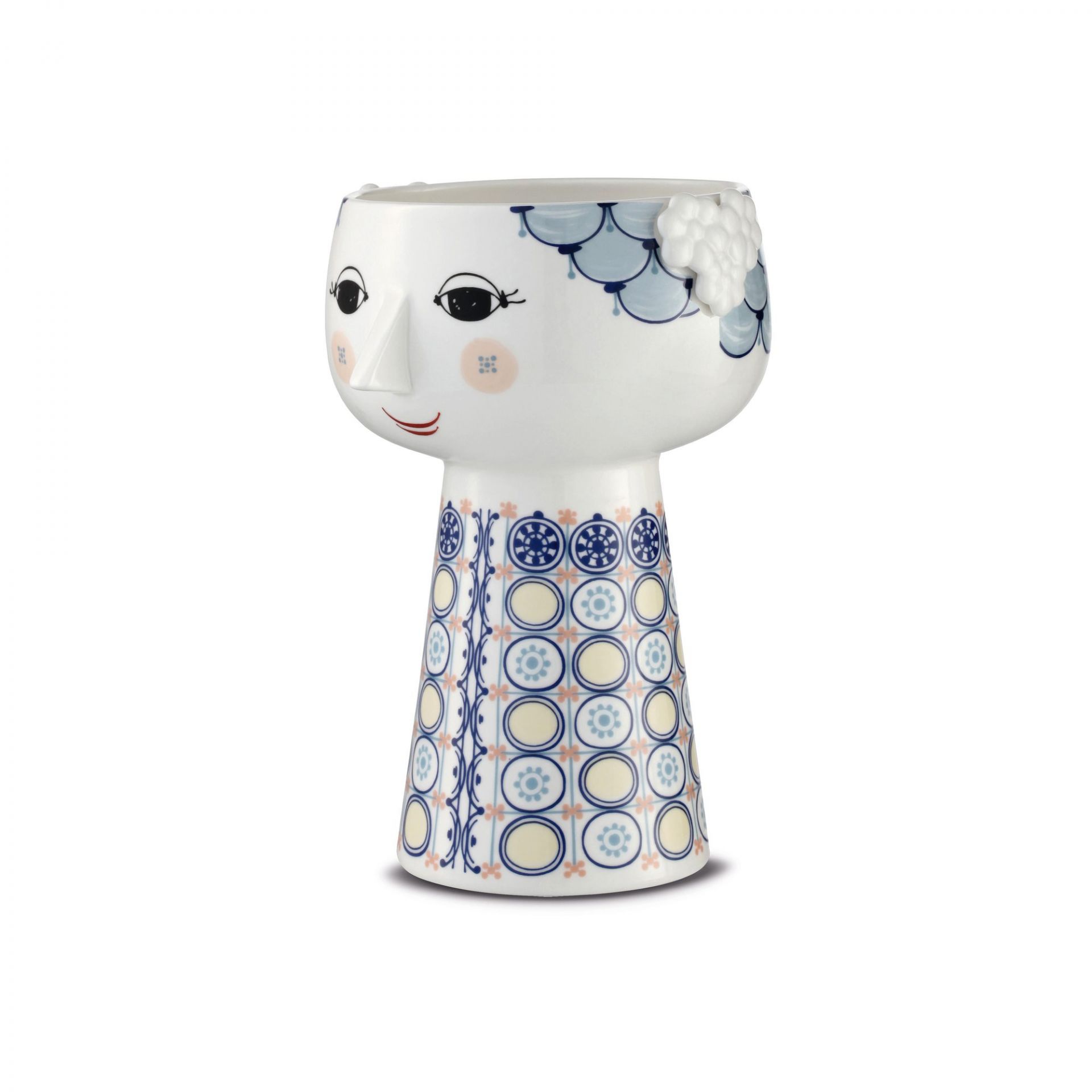Vase Eva blue 18,5 cm Bjorn Wiinblad SINGLE PIECES