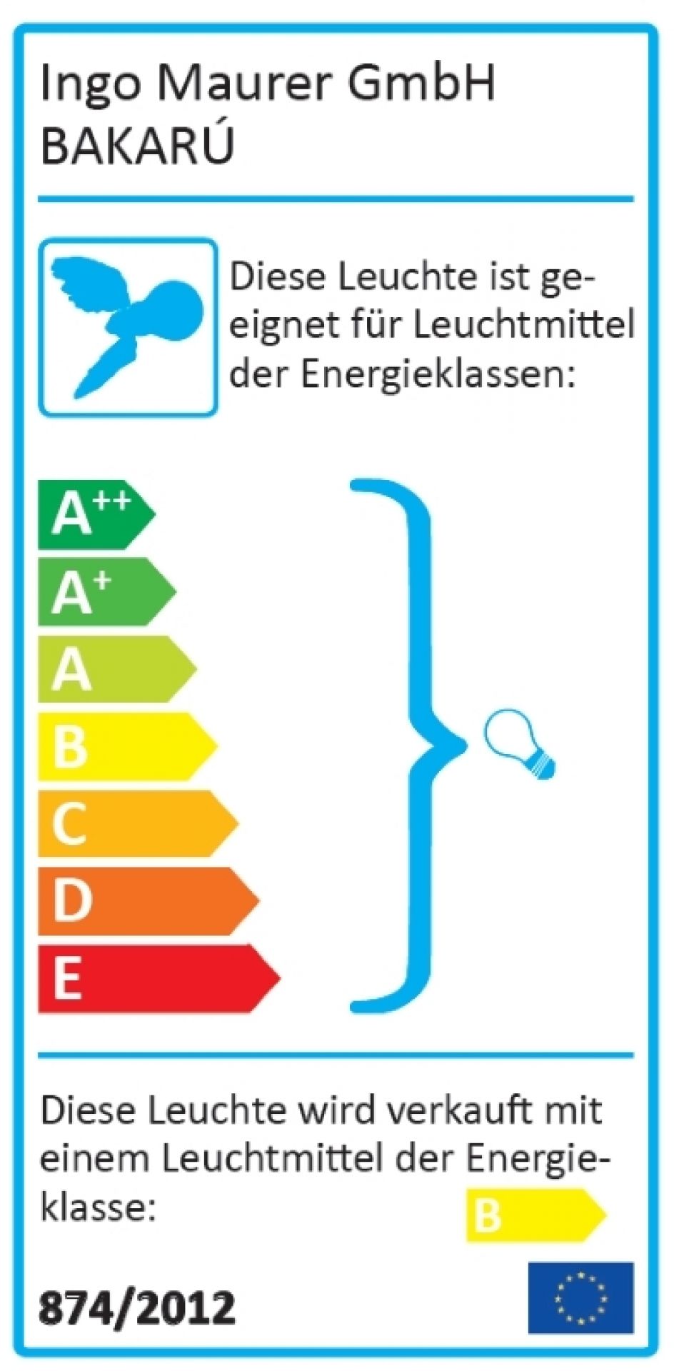 BAKARÚ Light element SET of 2 Ingo Maurer