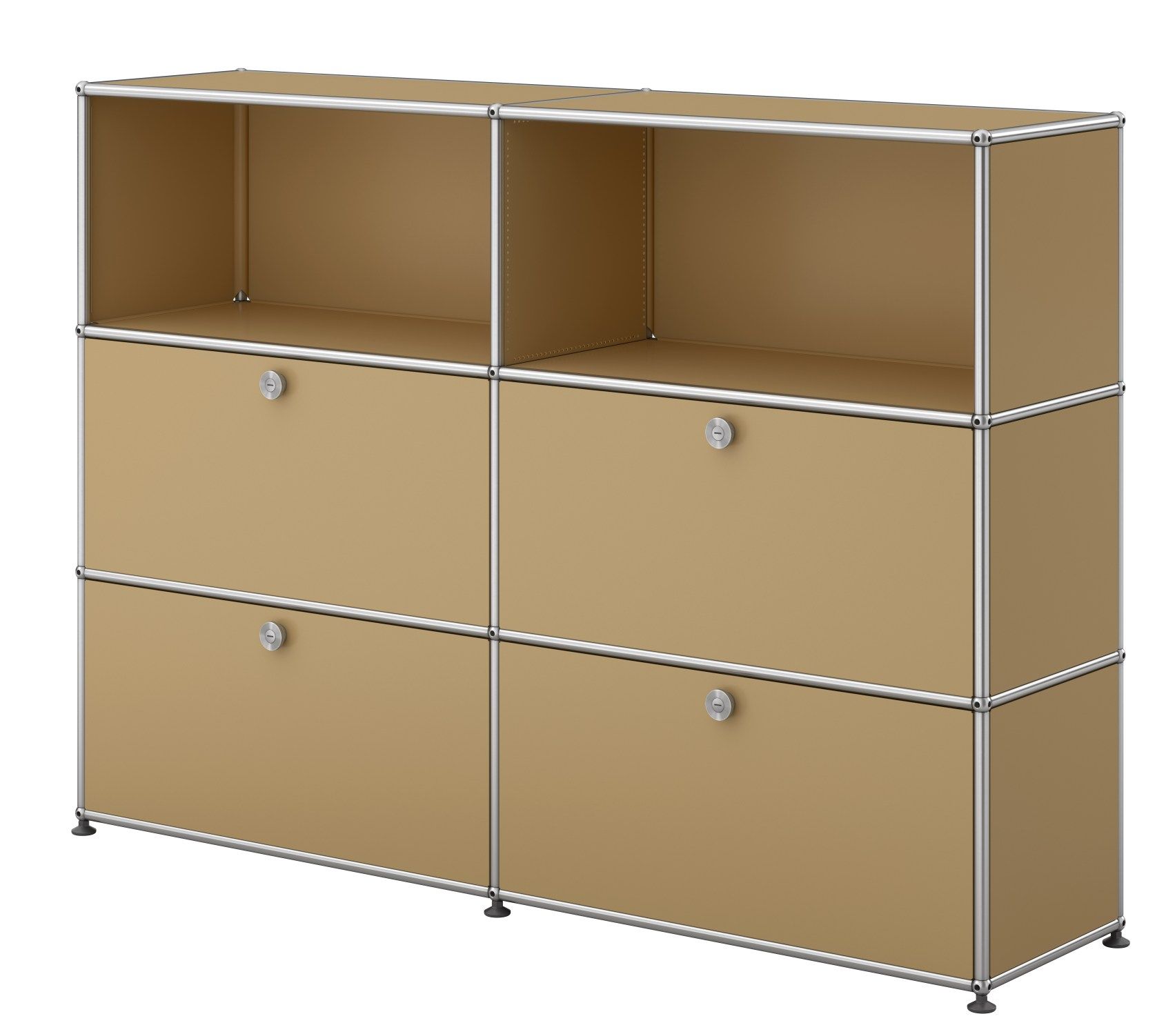 USM Haller sideboard / highboard with 4 flaps - QUICK SHIP beige